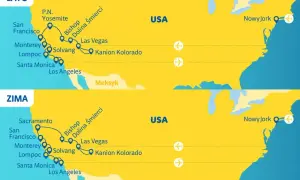 Trasy podróży po USA latem i zimą, od wybrzeża do Nowego Jorku. Zastanawiasz się, ile kosztuje bilet do USA w dwie strony?