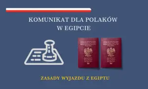 Komunikat dla Polaków w Egipcie: czy do Egiptu potrzebny jest paszport? Dwa polskie paszporty i pieczęć.