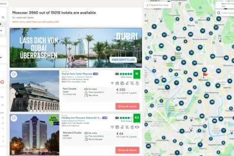 Szukasz hoteli w Moskwie? Sprawdź zenhotels recenzje i znajdź idealne zakwaterowanie. Mapa pokazuje dostępne opcje.