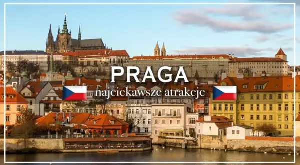 Praga: widok na zamek i kamienice nad Wełtawą. Idealne miejsce na wycieczkę do Pragi, by odkryć najciekawsze atrakcje.