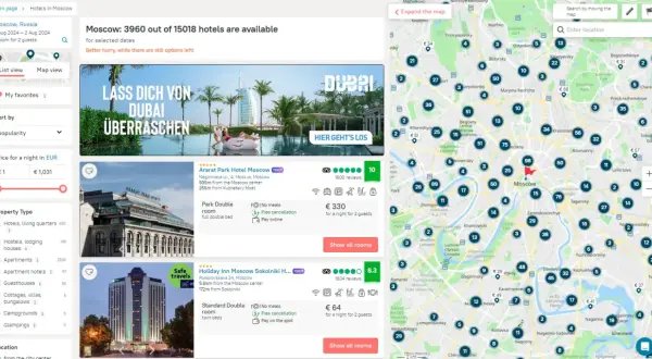 Szukasz hoteli w Moskwie? Sprawdź zenhotels recenzje i znajdź idealne zakwaterowanie. Mapa pokazuje dostępne opcje.