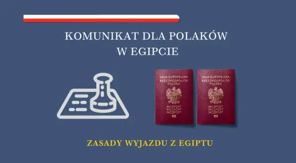 Komunikat dla Polaków w Egipcie: czy do Egiptu potrzebny jest paszport? Dwa polskie paszporty i pieczęć.