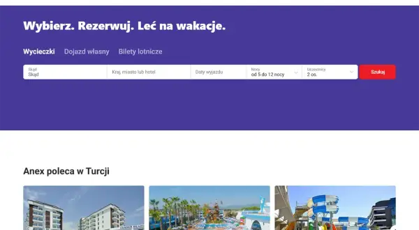 Szukasz wakacji? Sprawdź ofertę Anex, czytaj orex travel opinie i rezerwuj wymarzony wyjazd.