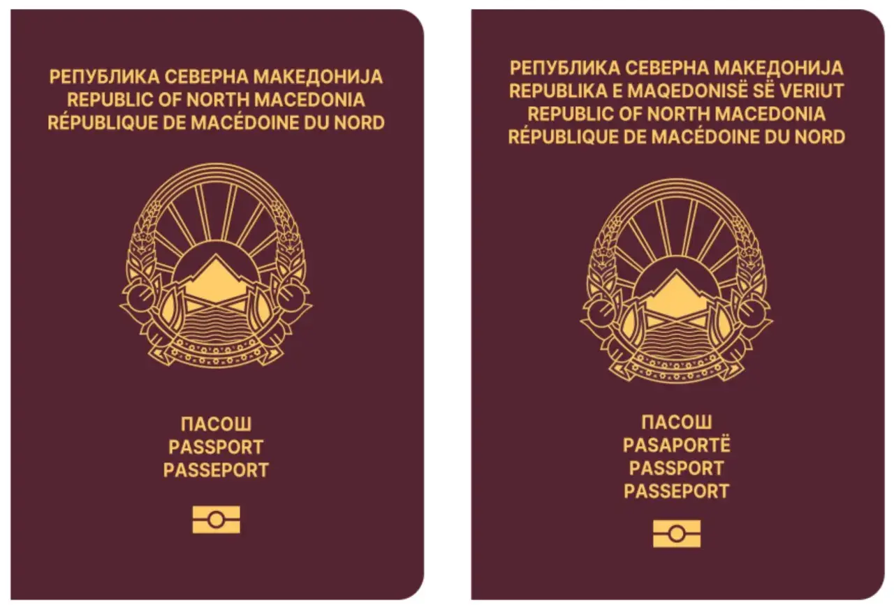 Dwa paszporty Macedonii Północnej. Czy do Macedonii potrzebny jest paszport? Tak, ten dokument jest niezbędny do podróży.