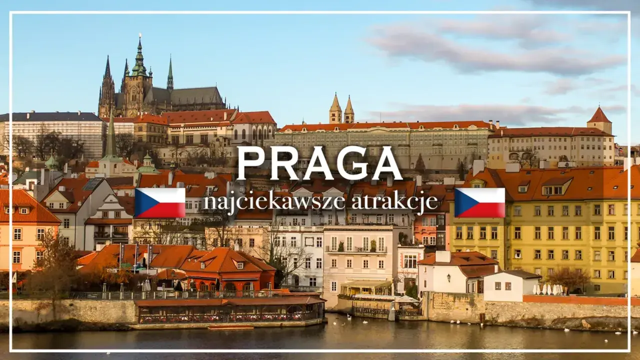 Praga: widok na zamek i kamienice nad Wełtawą. Idealne miejsce na wycieczkę do Pragi, by odkryć najciekawsze atrakcje.