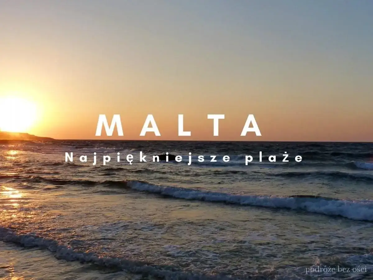 Zachód słońca na Malcie w czerwcu. Idealna pogoda na plażowanie i podziwianie fal.