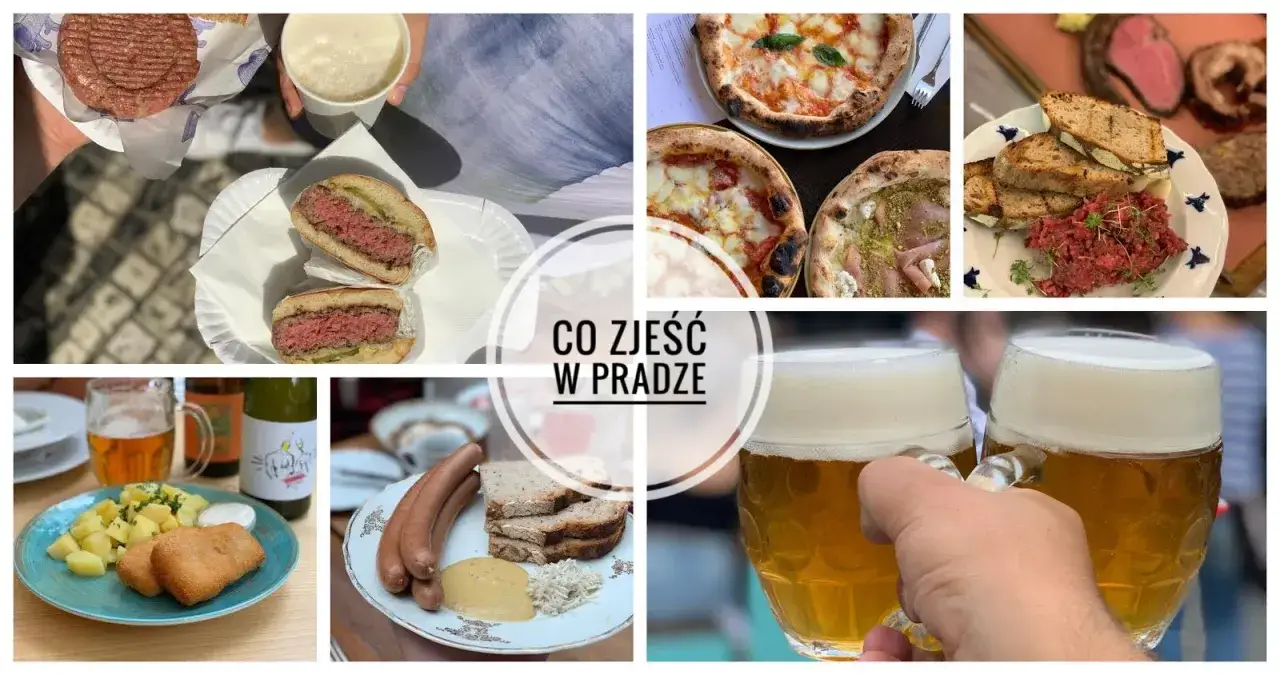 Praga: burgery, pizze, tatara, kiełbaski i piwo. Dowiedz się, ile kosztuje obiad w Pradze.
