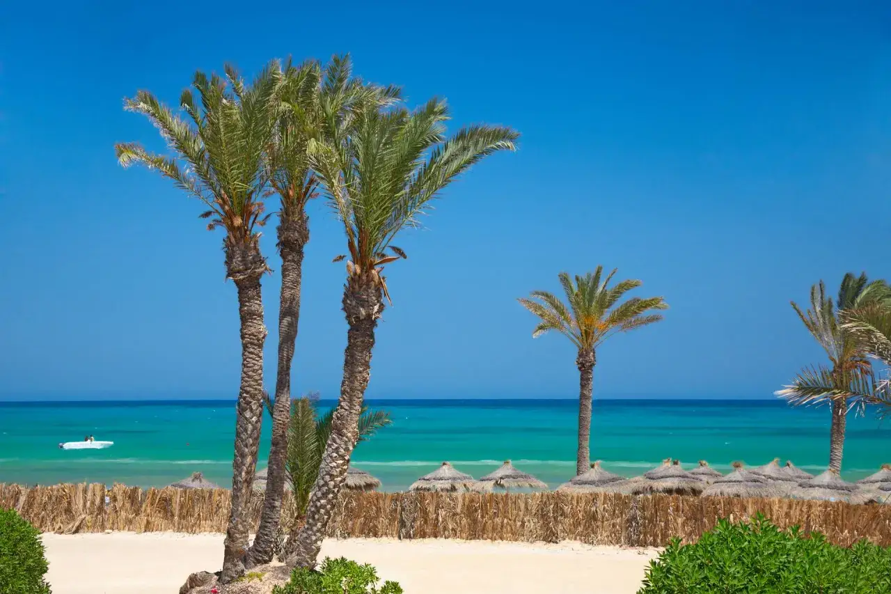 Djerba pogoda kwiecień: palmy, piaszczysta plaża i turkusowe morze. Idealne warunki na wakacje.