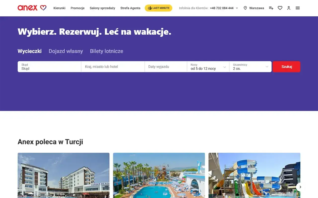 Szukasz wakacji? Sprawdź ofertę Anex, czytaj orex travel opinie i rezerwuj wymarzony wyjazd.