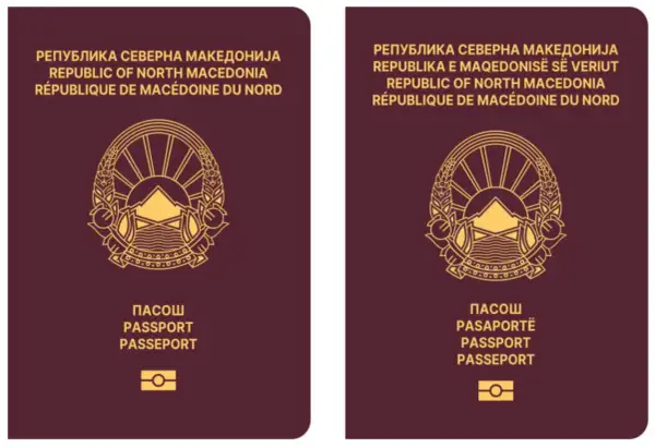 Dwa paszporty Macedonii Północnej. Czy do Macedonii potrzebny jest paszport? Tak, ten dokument jest niezbędny do podróży.